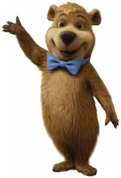 happy bear doll transparent cartoon brown color