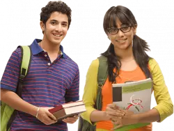 indian college students with specs