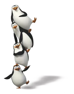 4 penguin funny dance