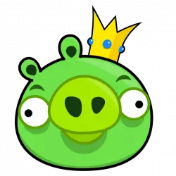 angry birds funny green pig face