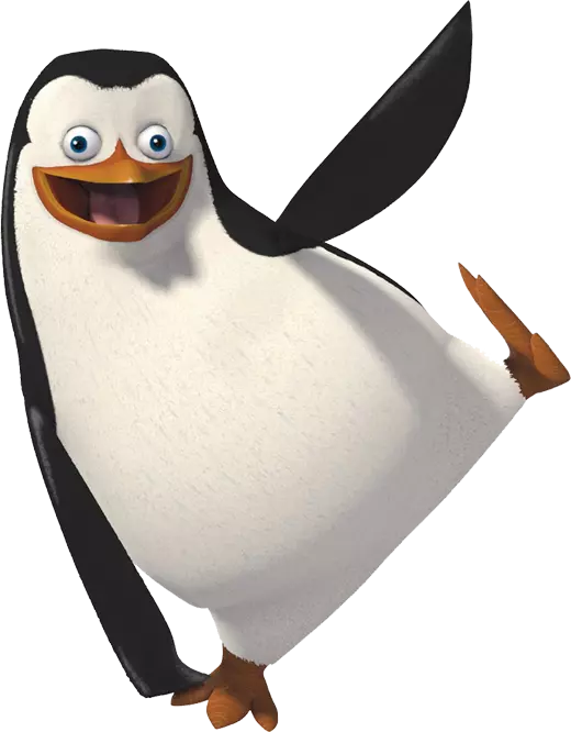 funncy penguin dance with smile