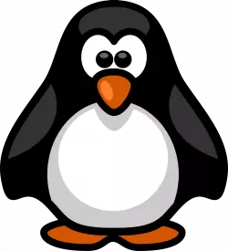 funny penguin artwork