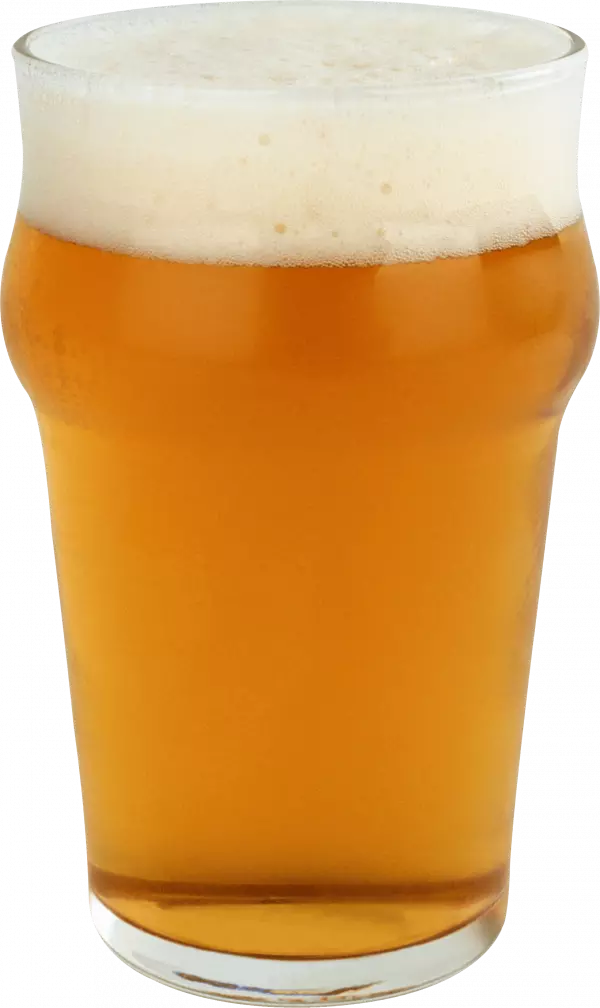 glass of beer with foam