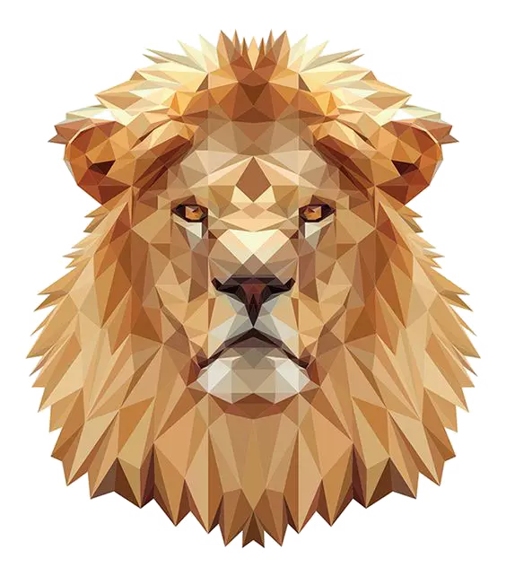 lion head cross stitch artwork
