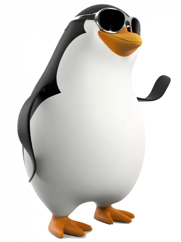 penguin with goggles