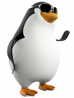 penguin with goggles