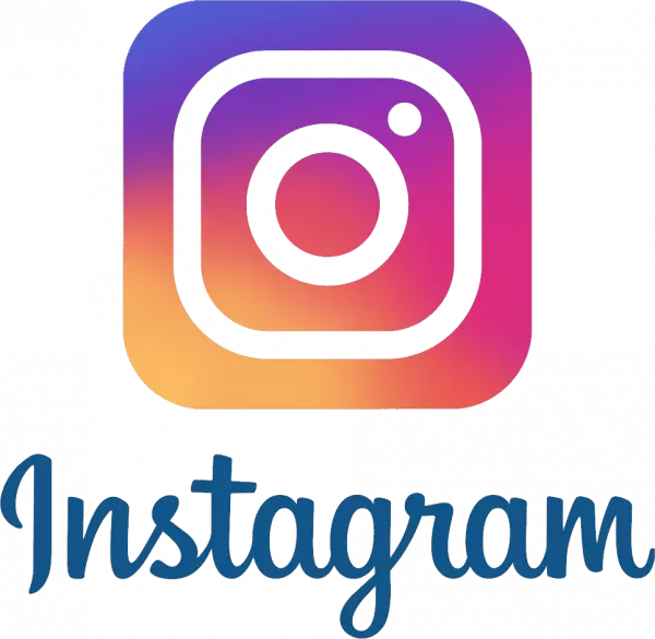instagram line logo with color and text logo transparent