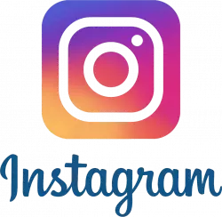 instagram line logo with color and text logo transparent