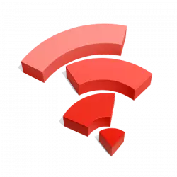 no connection wifi broken 3d icon