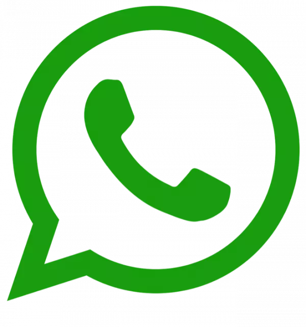 whatsapp color line logo in green color transparent png