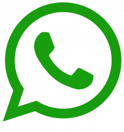 whatsapp color line logo in green color transparent png