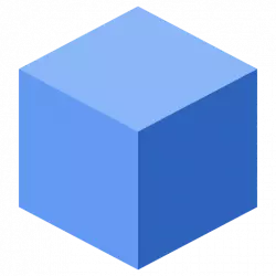 3d cube icon in blue transparent png