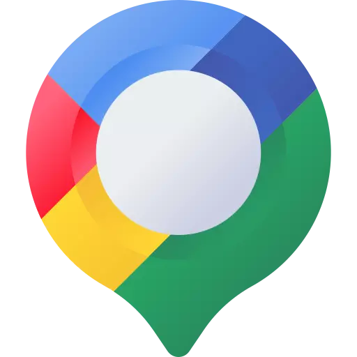 google map 3D style color brand icon