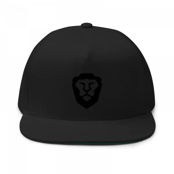 black men hat with black brave branding