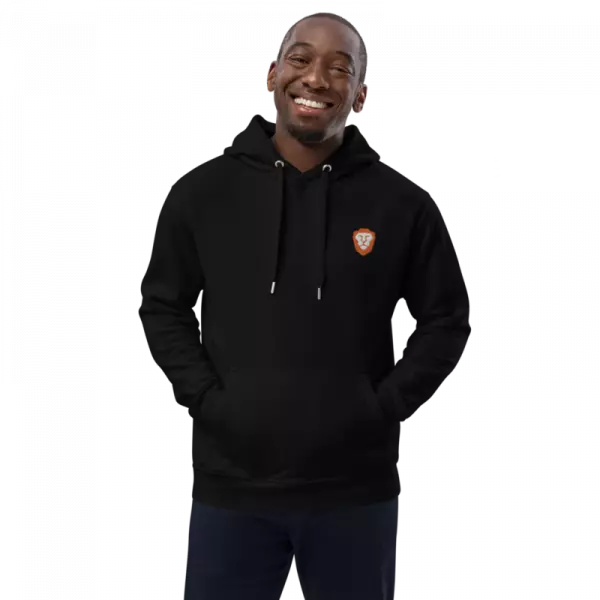 black men wearing hoodie smiles