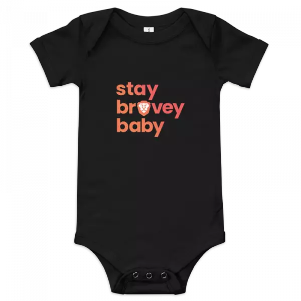 Black tshirt with brave branding transparent png