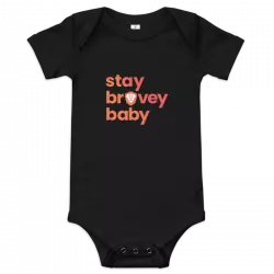 Black tshirt with brave branding transparent png