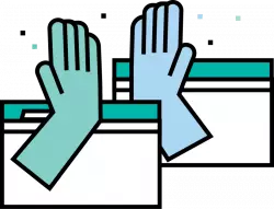 career icon team support hands illustration free png