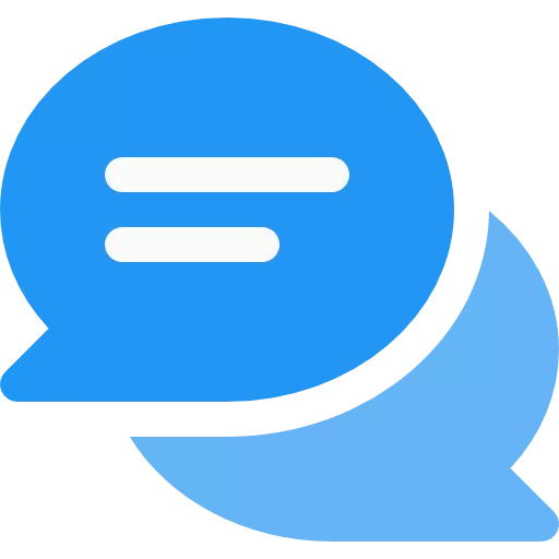 chat icon blue color for online support transparent png
