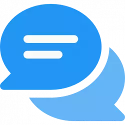 chat icon blue color for online support transparent png