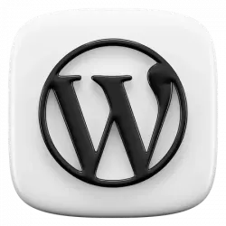 free wordpress icon in 3d style transparent png