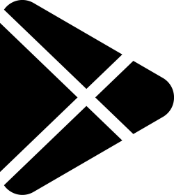 google playstore black icon transparent png