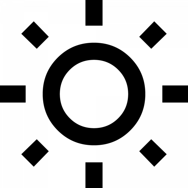 light mode icon sun transparent png