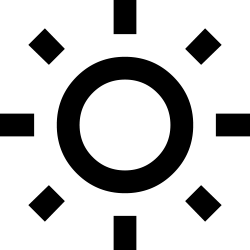 light mode icon sun transparent png