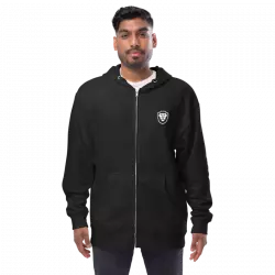 men wearing black jacket with brave logo