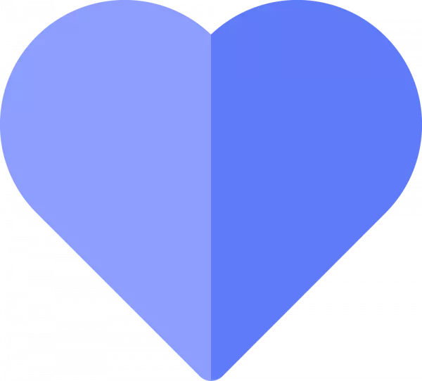 Purple color heart transparent png
