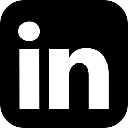 linkedin logo icon in black transparent png