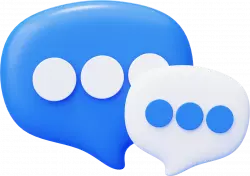 speech bubble chat talk communication icon 3d illustration