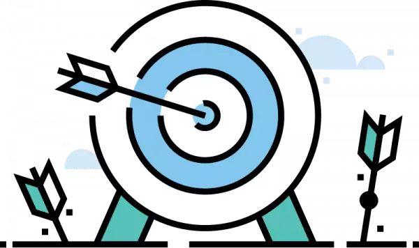 target career growth aim point illustration free png