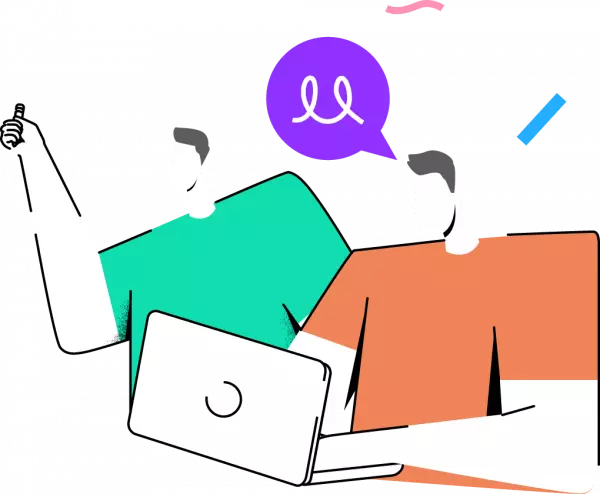 people working with laptop transparent png