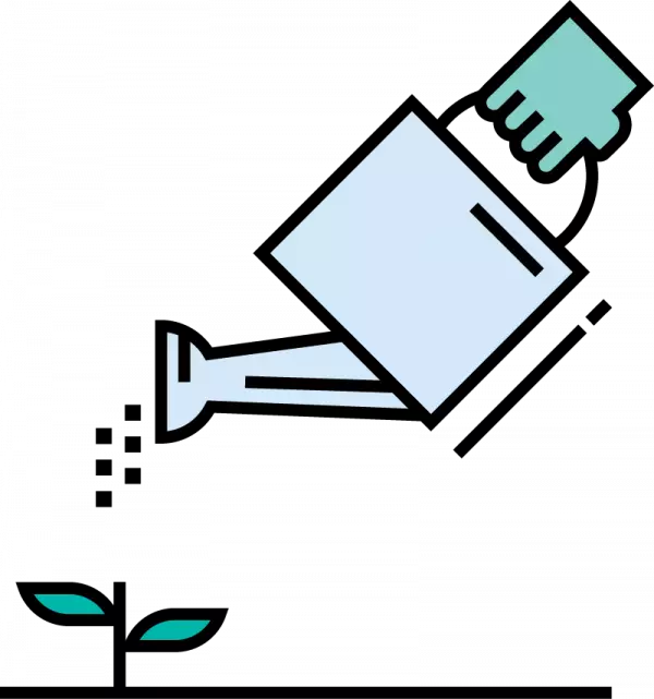 watering plants illustration for career page free png