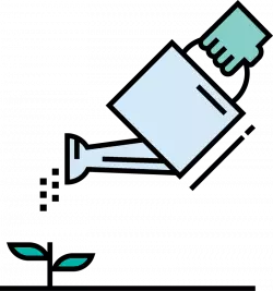 watering plants illustration for career page free png