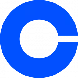 coinbase brand logo icon blue transparent free png