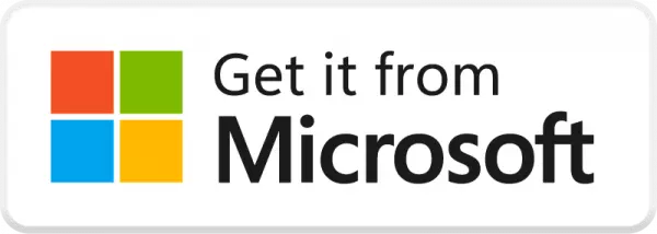 get from Microsoft white badge free transparetn png