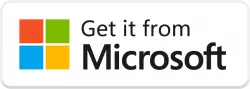 get from Microsoft white badge free transparetn png
