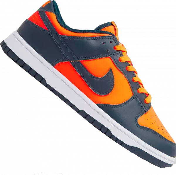 men nike orange sneakers transparetn png