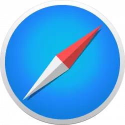 safari browser brand icon, safari logo, flat icon transparent png