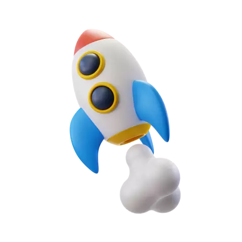 3D rocket icon 3d elements free transparent png