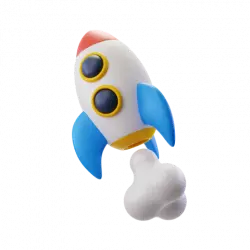 3D rocket icon 3d elements free transparent png