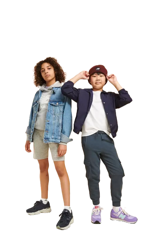 boy and girl fashion models posing for photo wearing hoodie