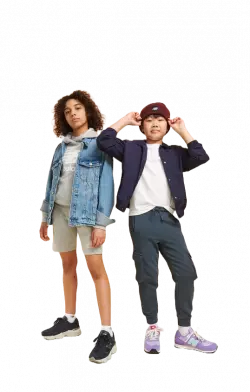 boy and girl fashion models posing for photo wearing hoodie