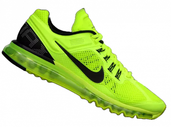 green nike shoe for banner advertisement transparent png