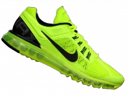 green nike shoe for banner advertisement transparent png