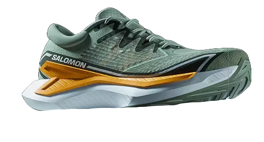green salomon sport shoe transparent png