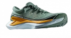 green salomon sport shoe transparent png