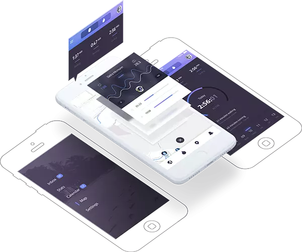 mobile app user interface 3d view transparent png